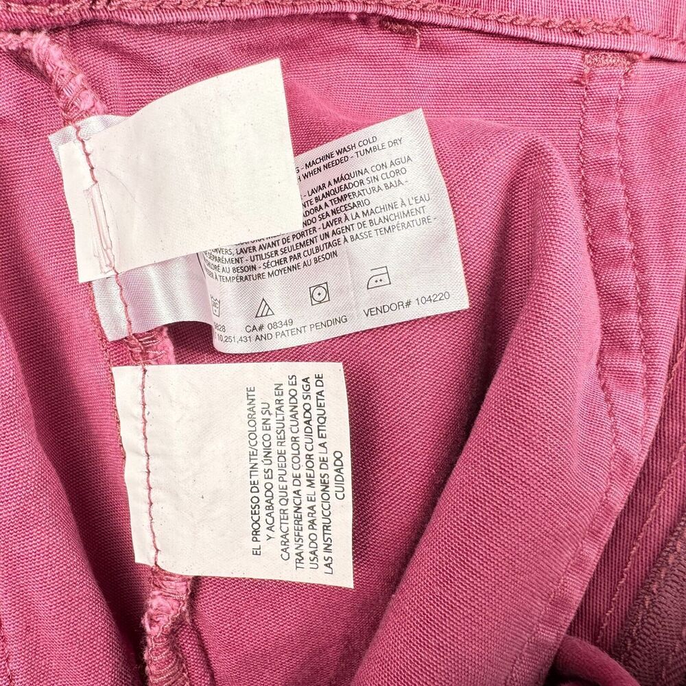 Gloria Vanderbilt Ladies Pink Utility Short Sz S Zipper Pockets - Picture 5 of 6